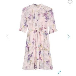 Nanette Lepore Pink pleated dress -size 2